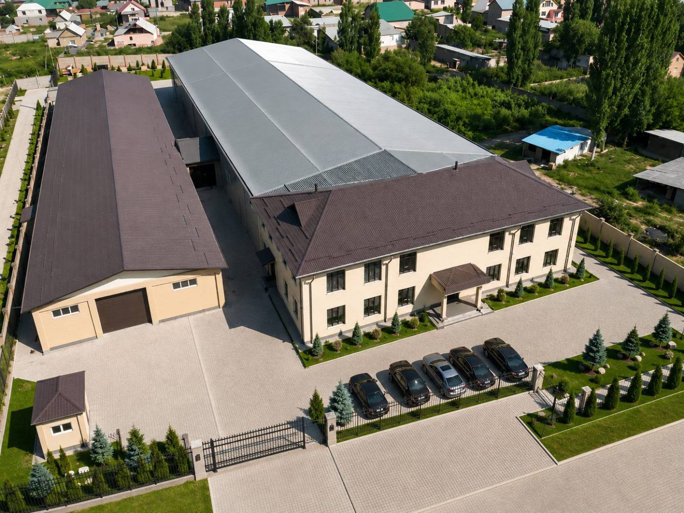 Производственная база Imperial Group Company, 4 000 м² — аэросъёмка